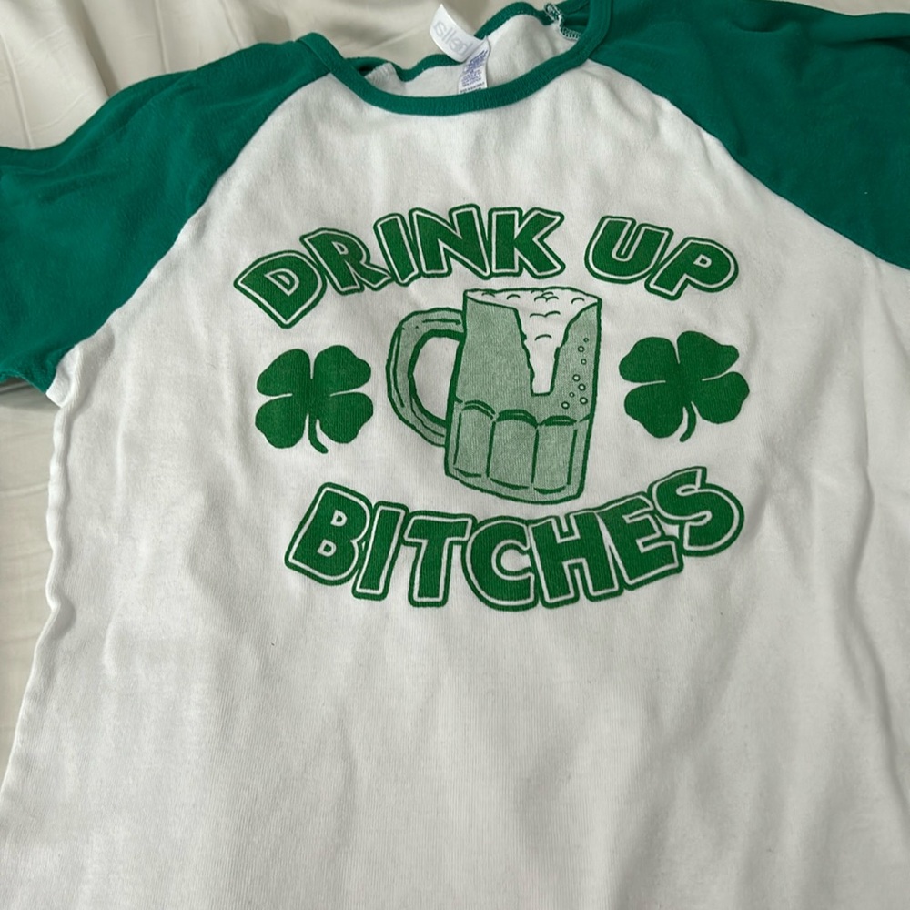 St Patrick’s day baseball tee